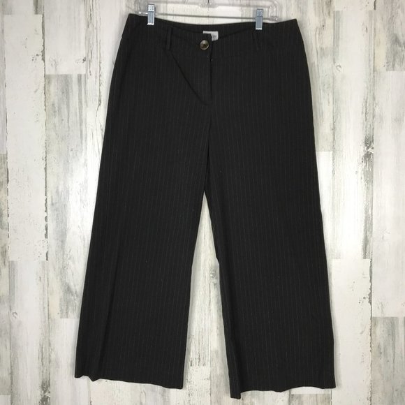 Chico's Pants - Chico's Office capri brown pinstripe size 2 (12)
